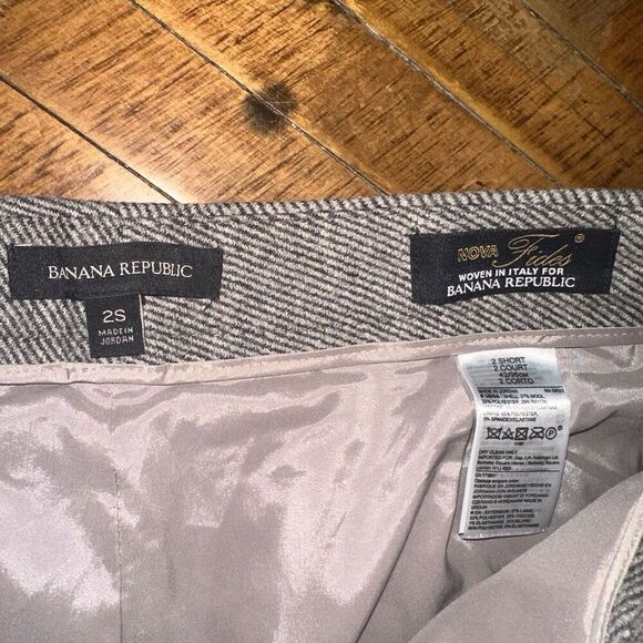 Banana Republic 25 Nova Fides flat front business casual slacks - Picture 2 of 3